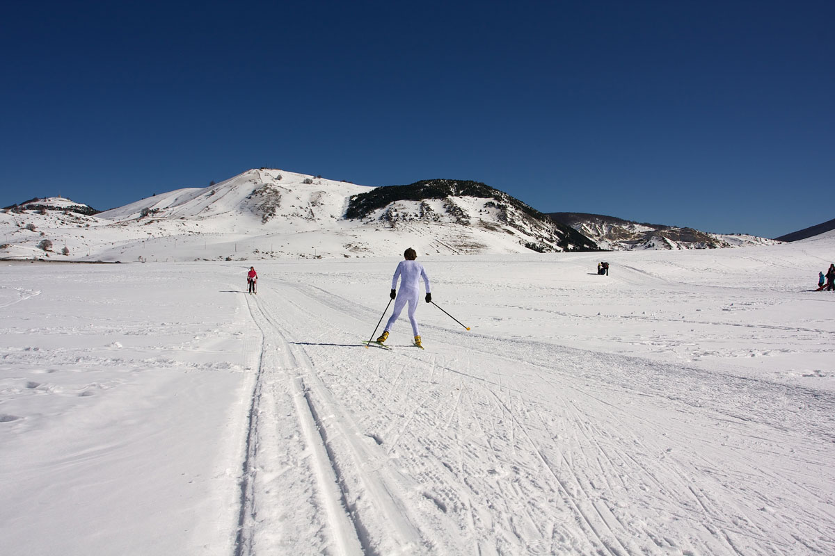 Cross-country skiing in Roccaraso